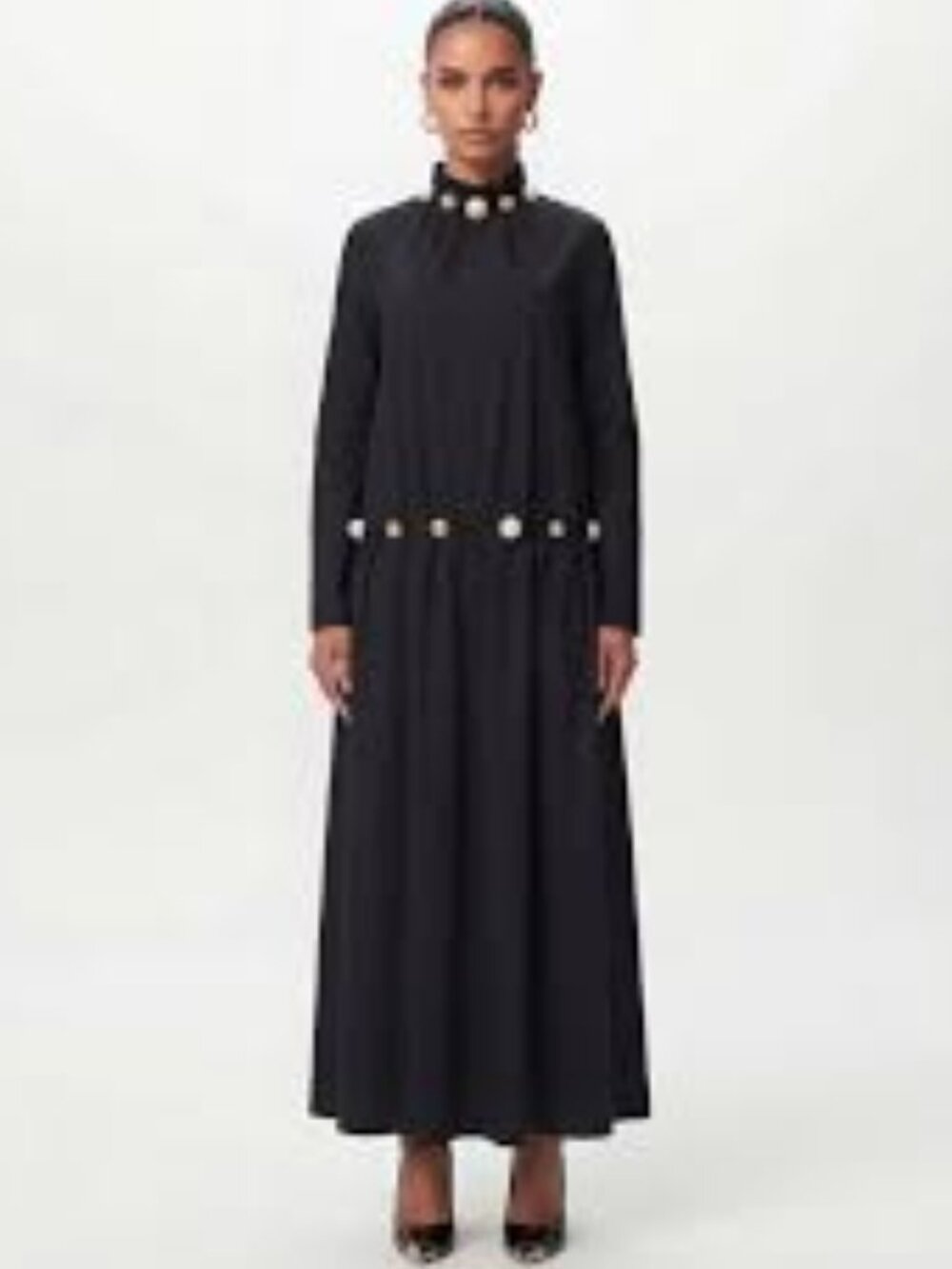 Verda (Turkish Luxury Brand) Abaya Modern Black Long Sleeve Maxi- Size 10